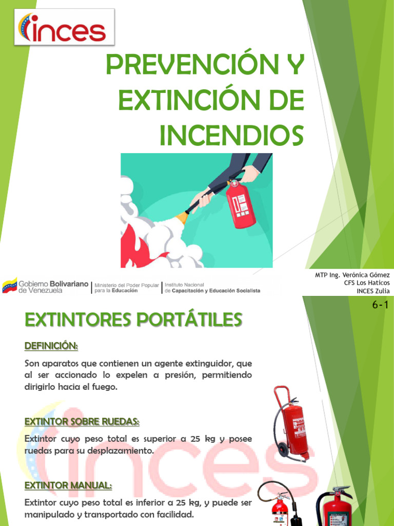 Prevención y Extinción de Incendios | PDF | Agente oxidante | Combustión