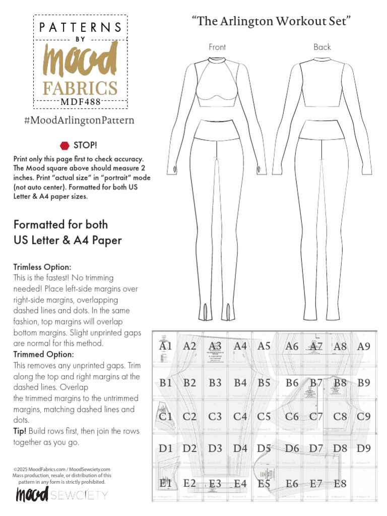 Arlington Workout Set Sewing Pattern | PDF | Chess Openings | Chess Theory