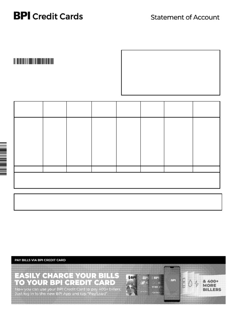 BPI Rewards Card Statement Summary | PDF | Credit Card | Visa Inc.
