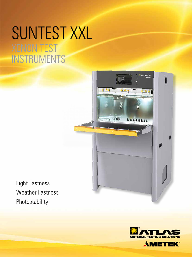 SUNTEST XXL Weathering Test Solutions | PDF | Color | Water