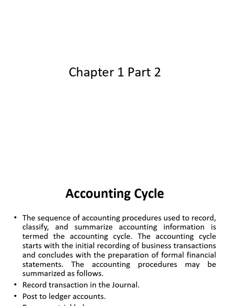 Chapter 1 Part 2 | PDF | Balance Sheet | Equity (Finance)
