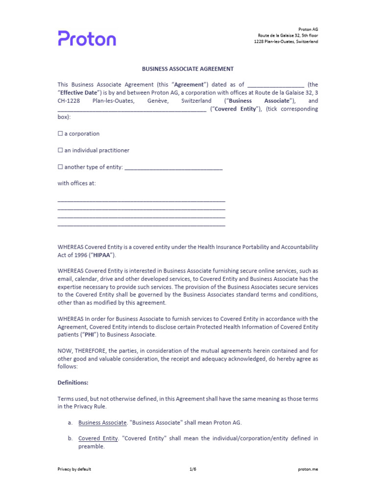 Proton Hipaa Baa Model Unsigned | PDF