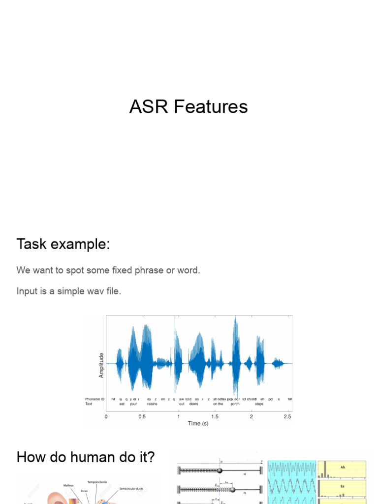 ASR Presentation P1 | PDF