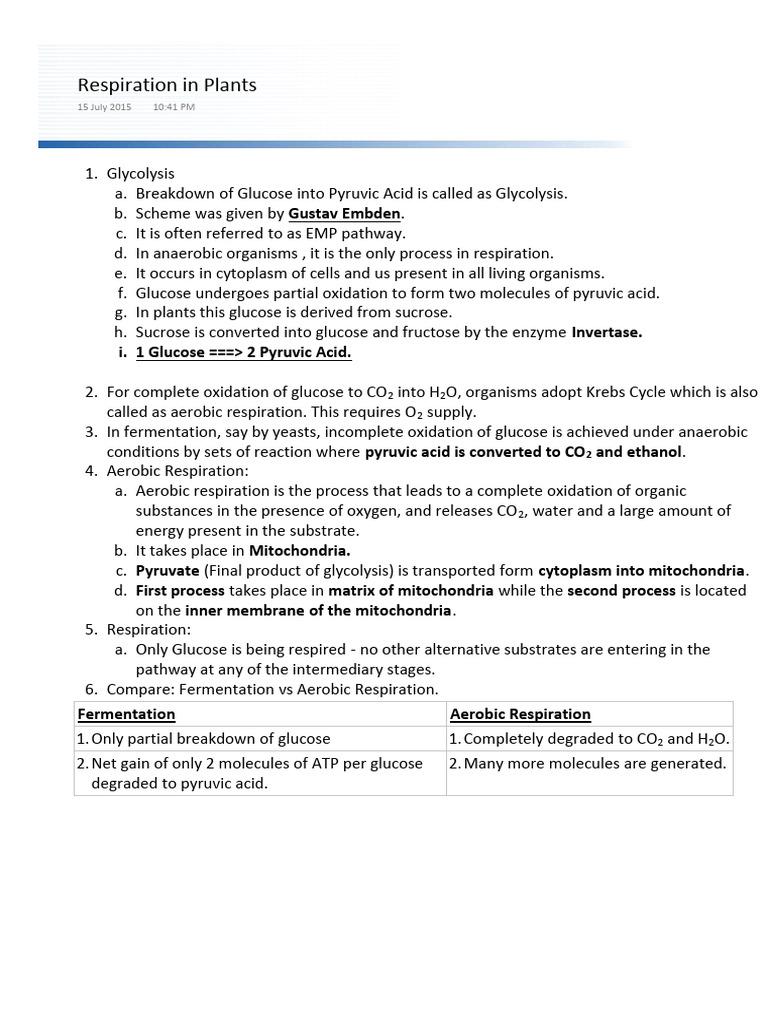 Biology | PDF | Cellular Respiration | Glycolysis