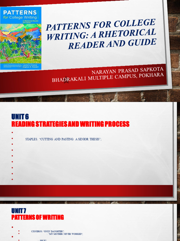Patterns For College Writing Introduction | PDF