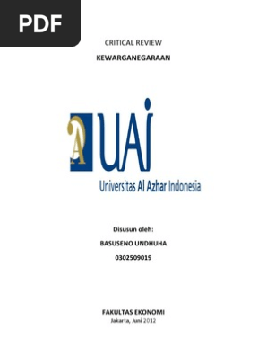 Tugas Critical Review Uai Docx