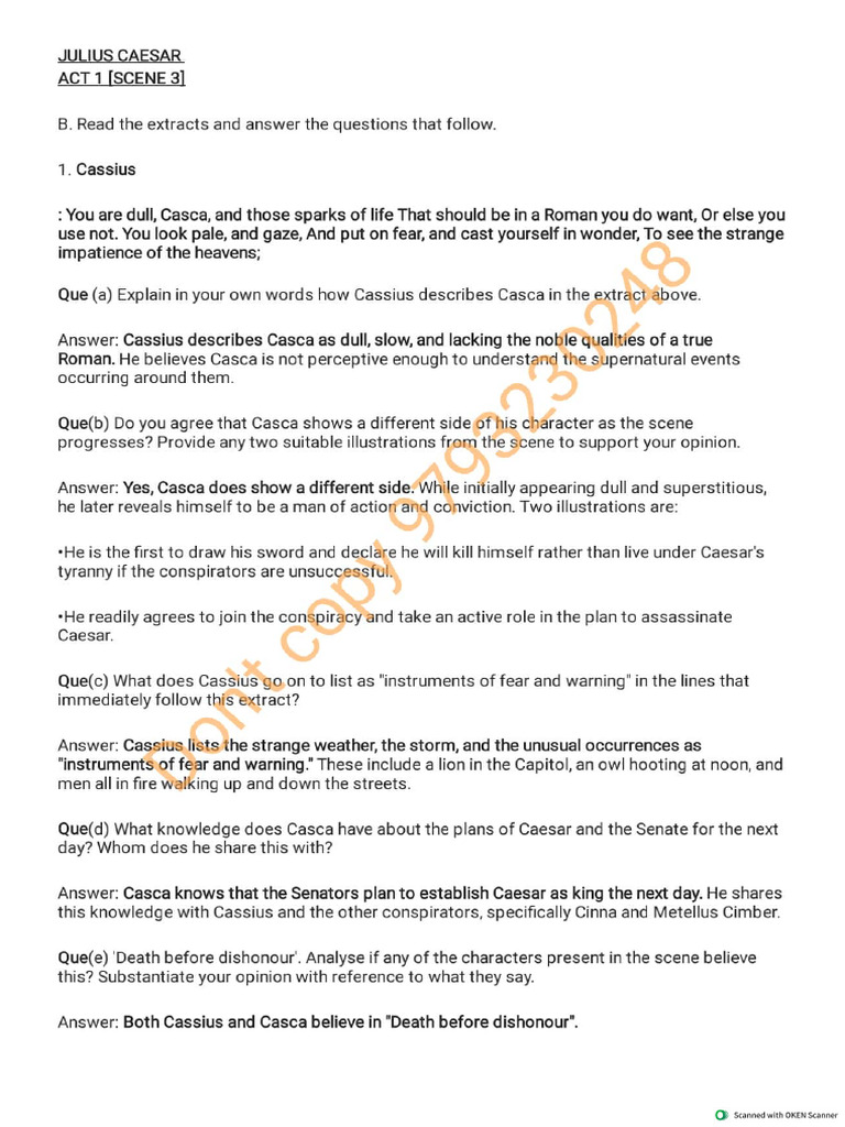 Act 1 Scene 3 | PDF