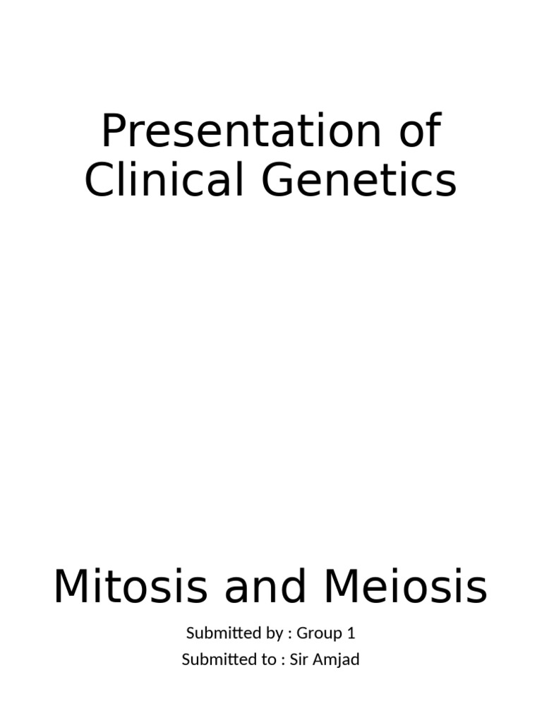 Clinical Genetics | PDF