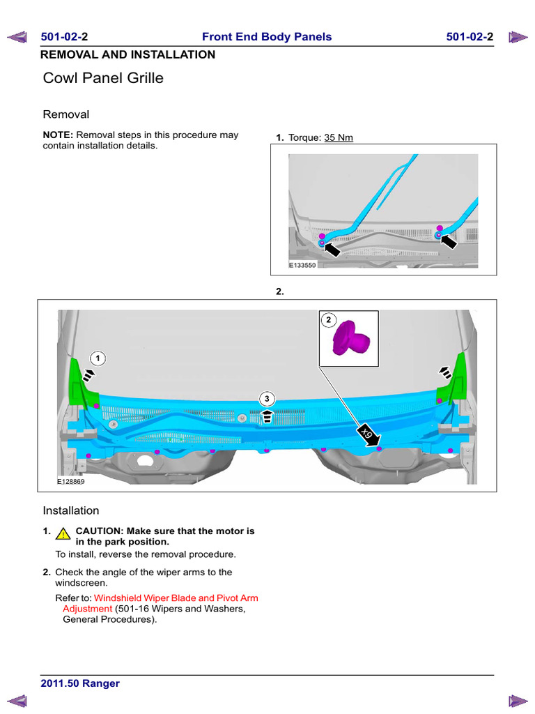 Ford Ranger Body Repair Manual9 | PDF