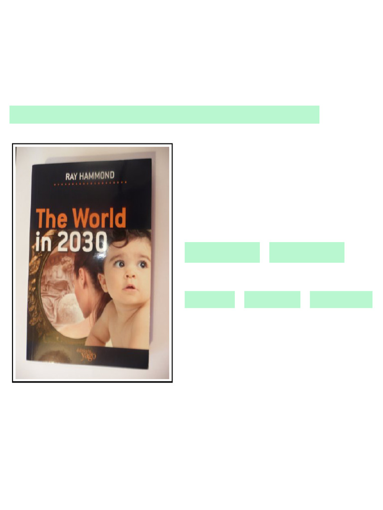 The World in 2030 Ray Hammond - Ebook and Textbook Resources | PDF ...