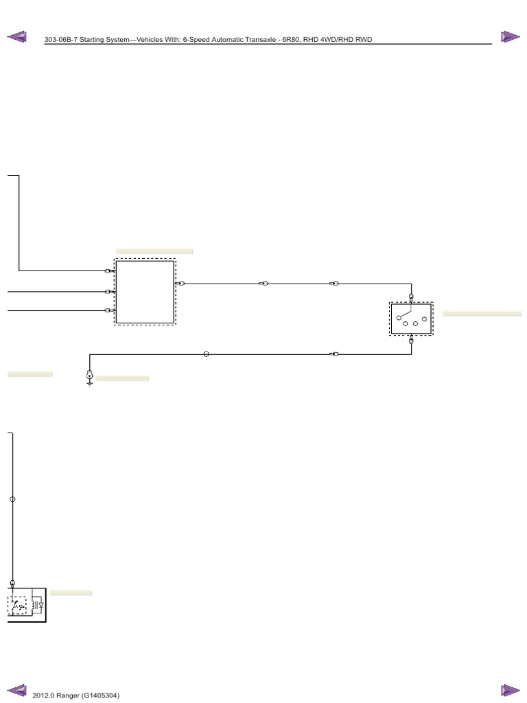 Ford Ranger Wiring Diagrams58 | PDF | Land Vehicles | Ford Vehicles
