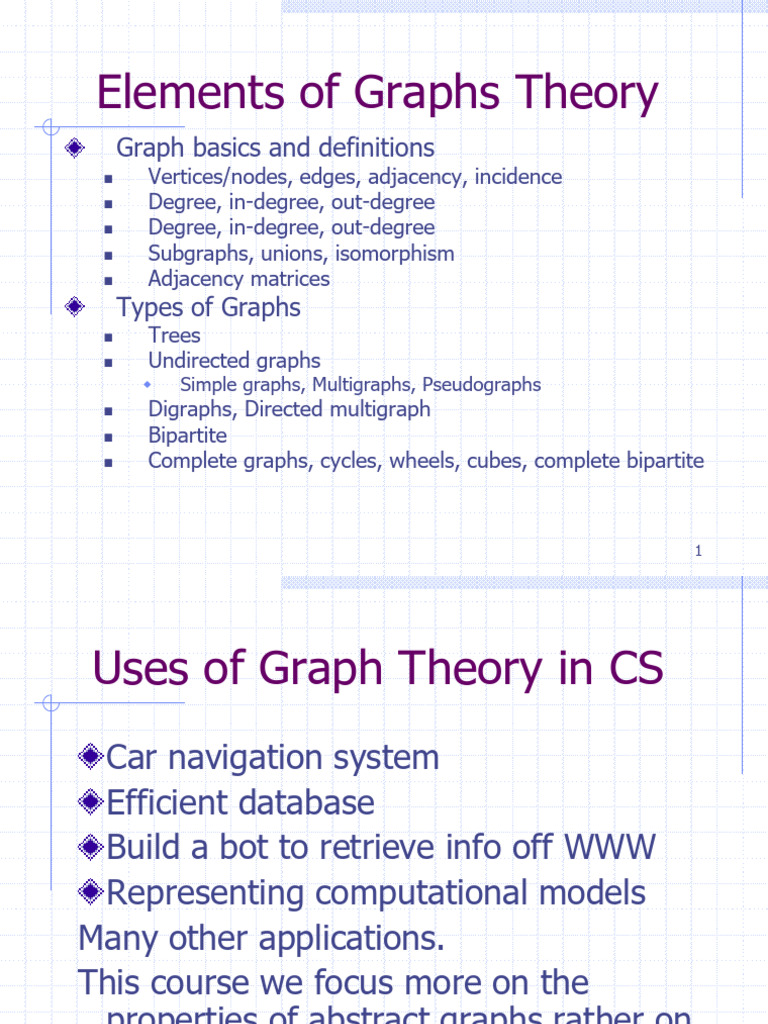 Elements of Graph Theory | PDF | Vertex (Graph Theory) | Graph Theory