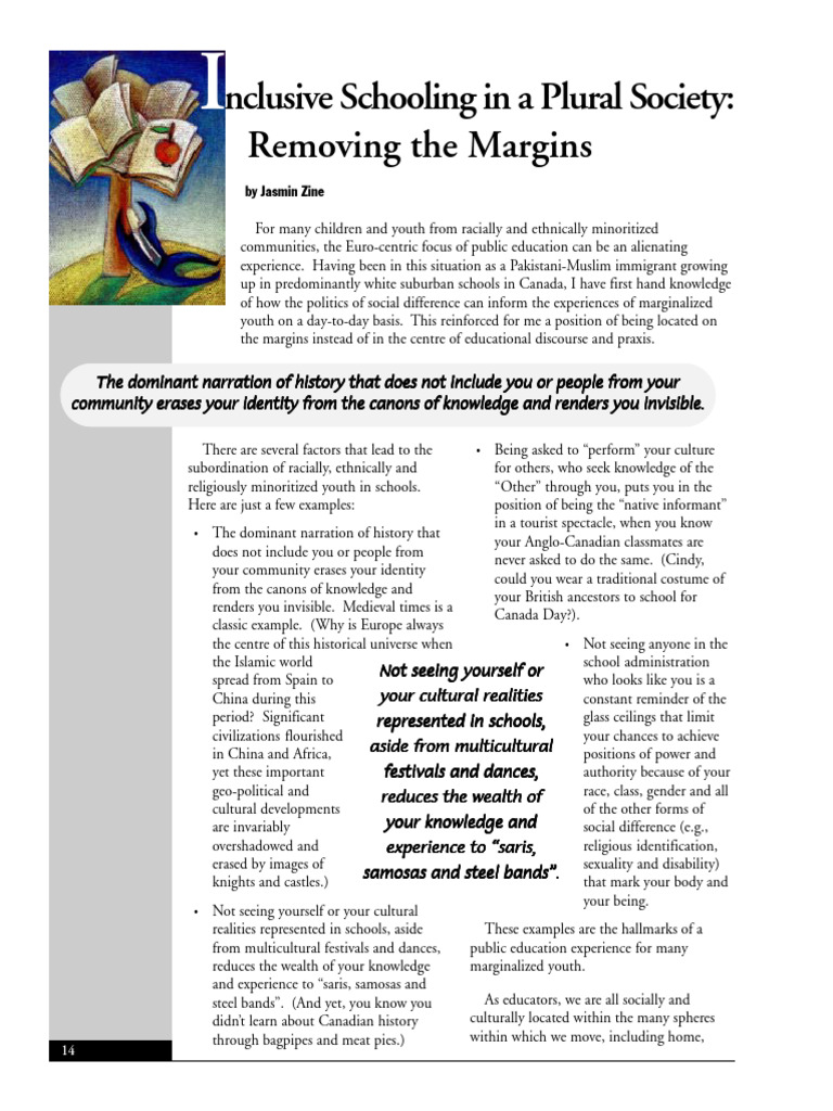Inclusive Schooling in a Plural Society: Removing the Margins | PDF ...