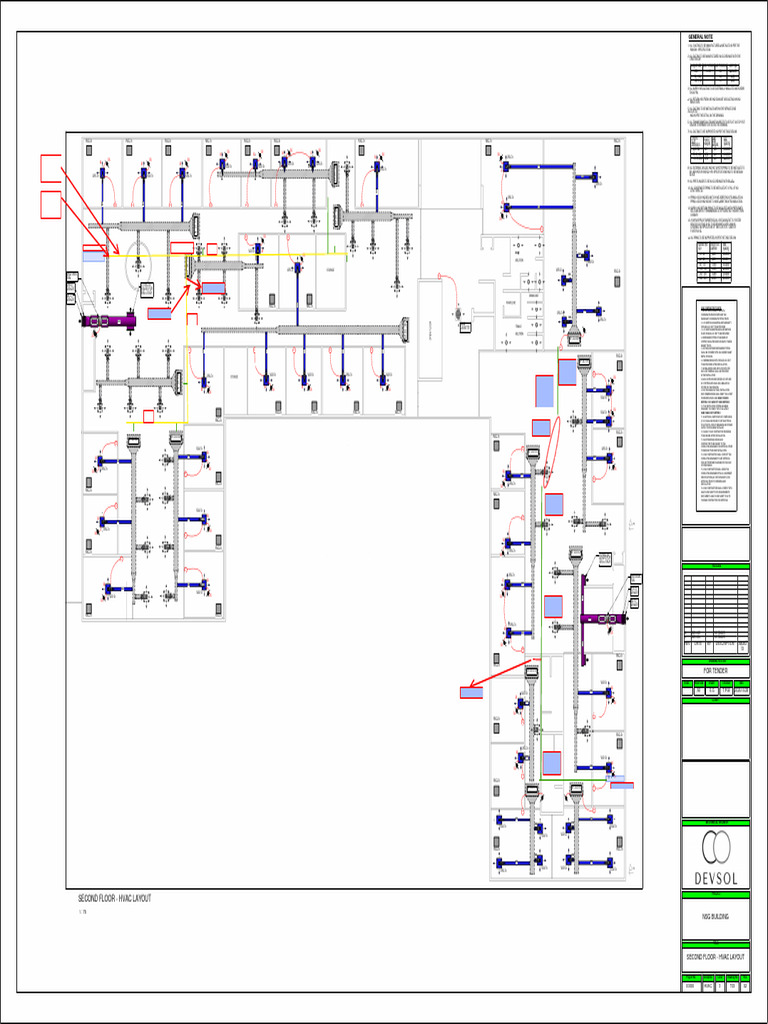 Second Floor HVAC Layout Plan | PDF | Sustainable Building ...