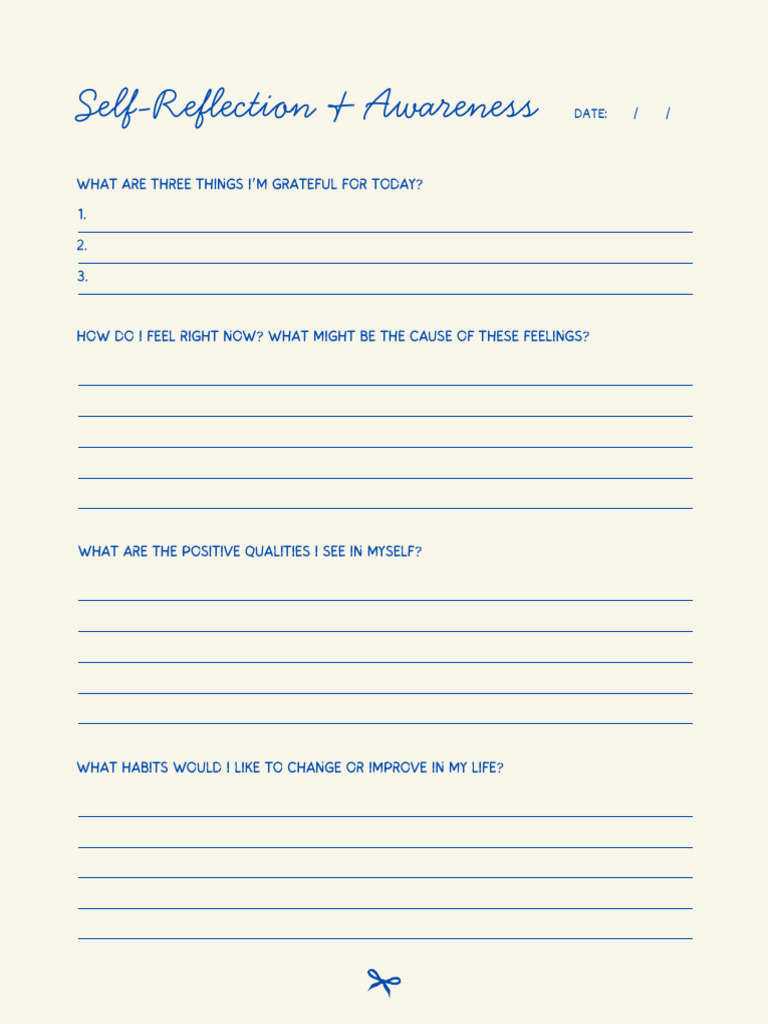 Self Reflection | PDF