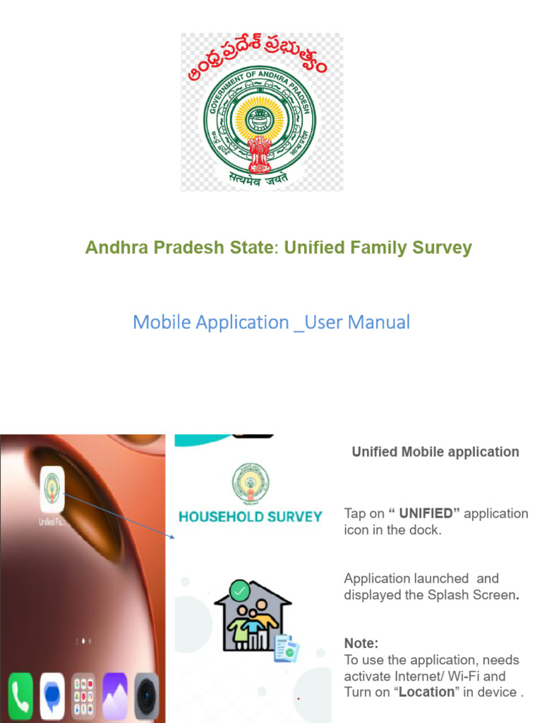Unified Family Survey App Manual | PDF | Biometrics | Authentication