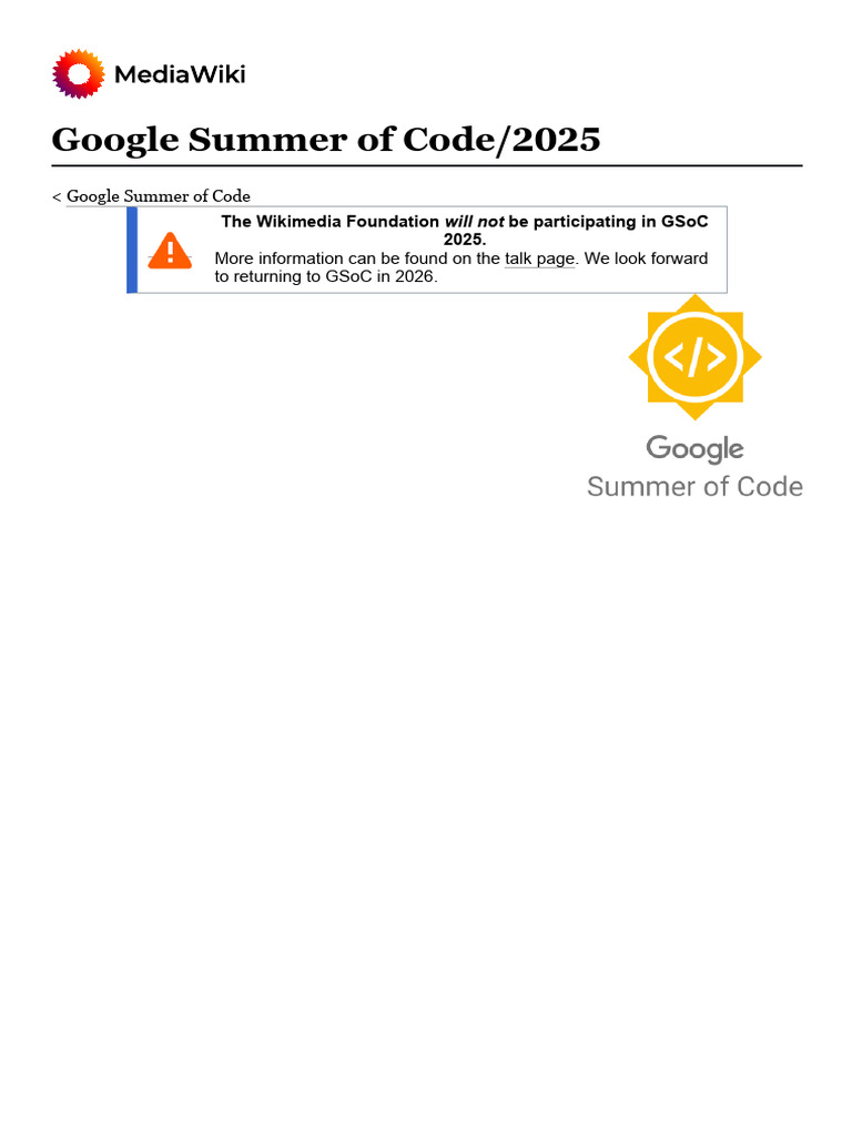Wikimedia GSoC 2025 Participation Update | PDF