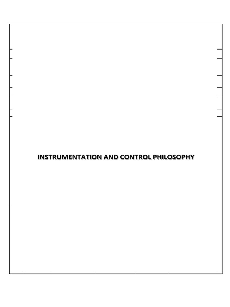 Stubb Creek Control Philosophy Document | PDF | Instrumentation ...