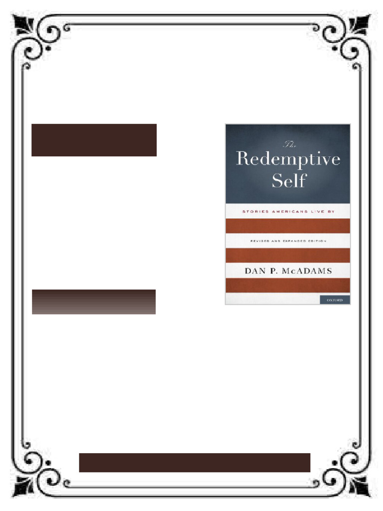 The redemptive self stories Americans live by Dan P. Mcadams eBook ...