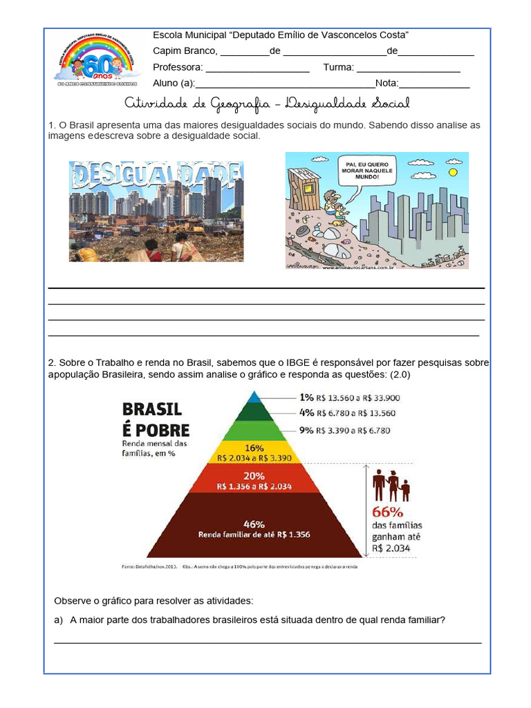 Desigualdade Social no Brasil: Análise e Dados | PDF | Desigualdade ...