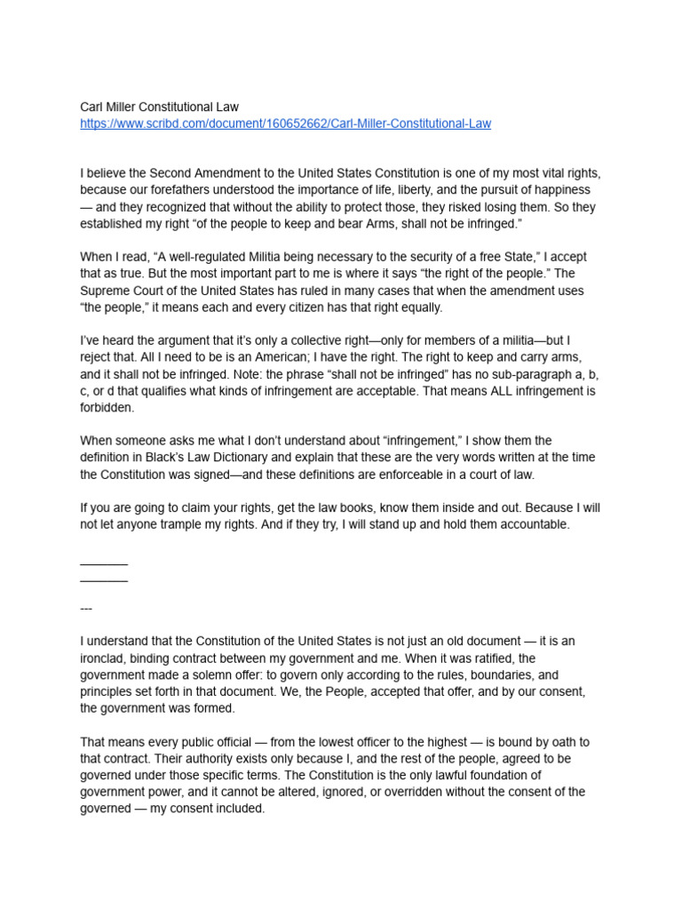 Understanding the Second Amendment Rights | PDF | Right To Keep And ...