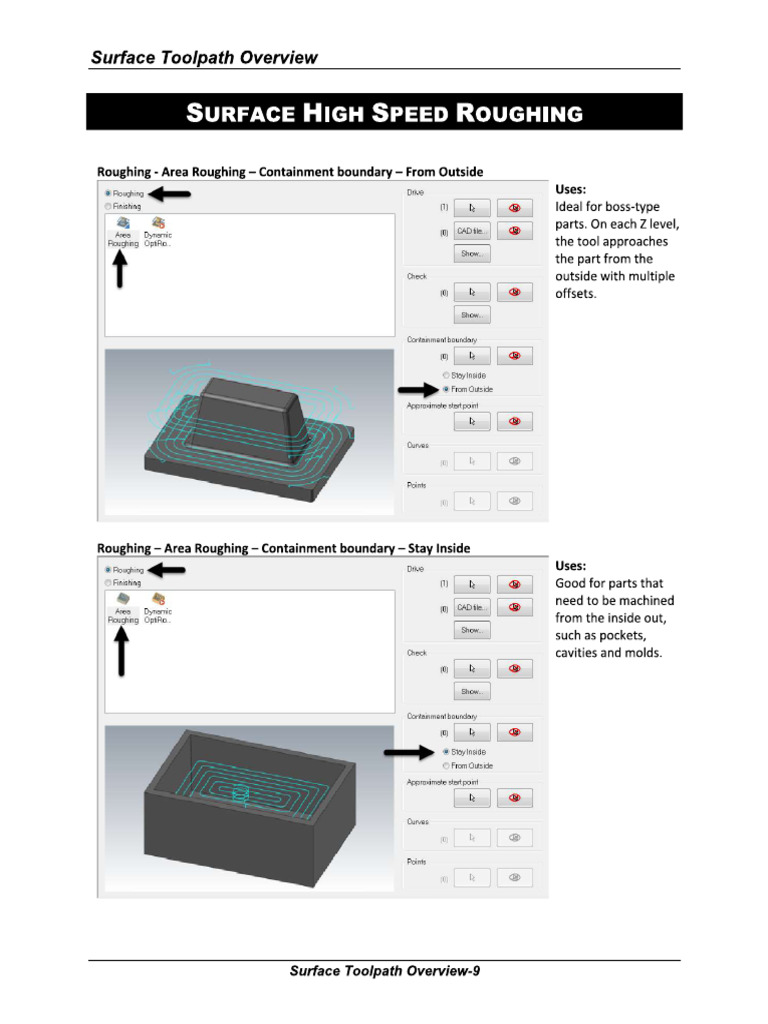 Surface Toolpath Overview 10-16 | PDF