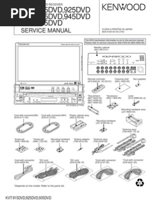 Kenwood KVT 915 | PDF | Amplifier | Operational Amplifier