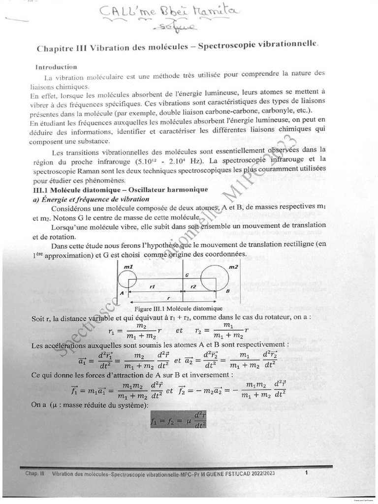 Chapitre 3 Chimie Physique Respo M0 SPURS | PDF