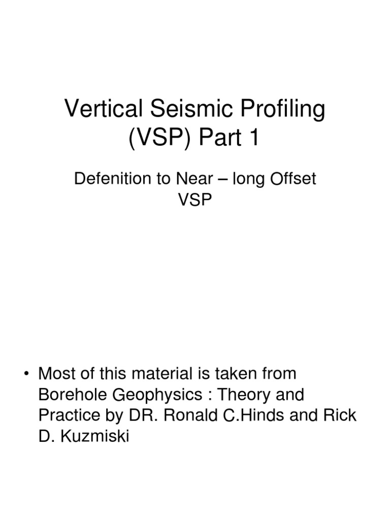 Vertical Seismic Profiling Basics | PDF | Reflection Seismology | Mechanics