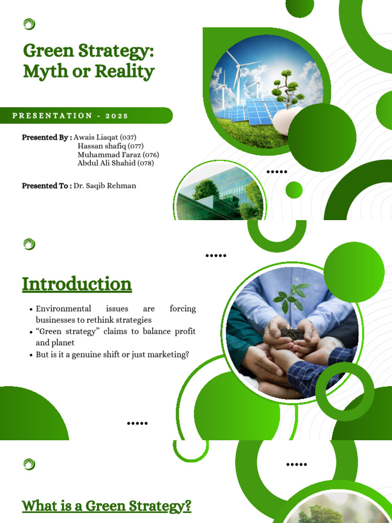 Green Strategy: Myth vs. Reality Explained | PDF | Sustainability ...