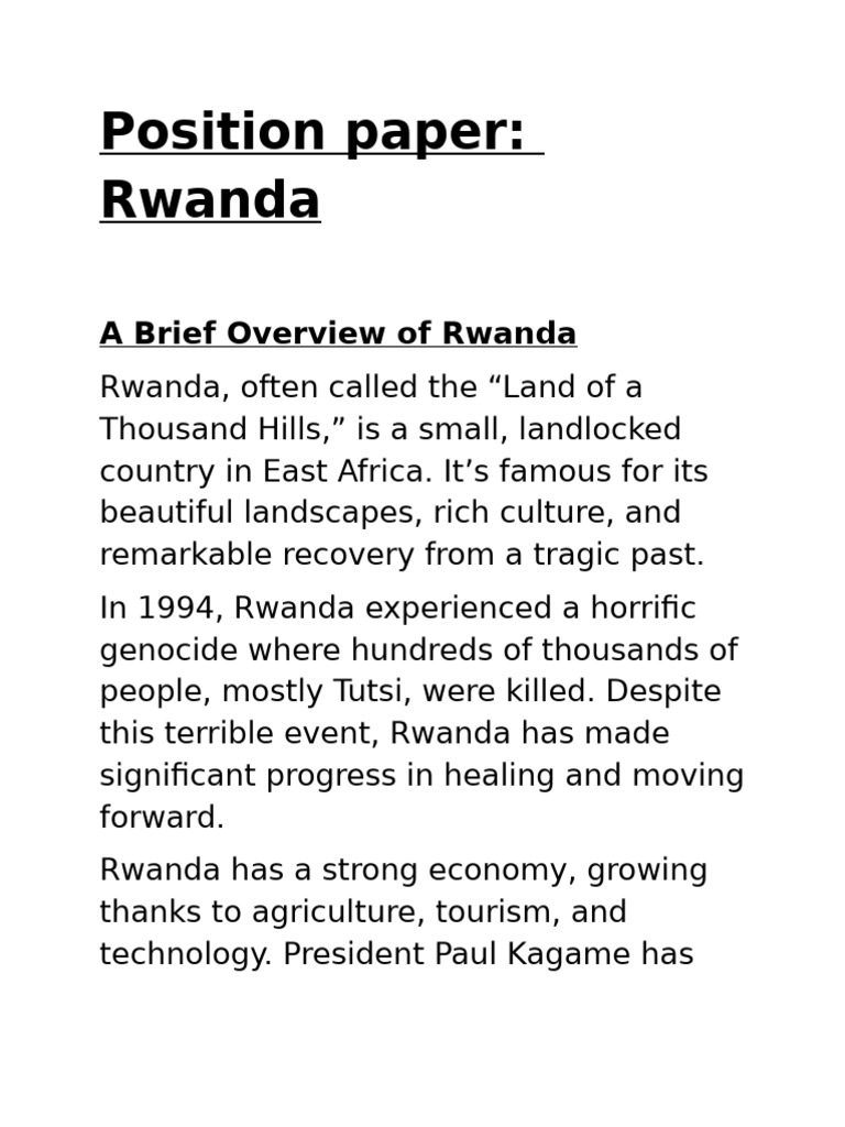 Empowering Rwanda's Youth for Progress | PDF | Rwanda