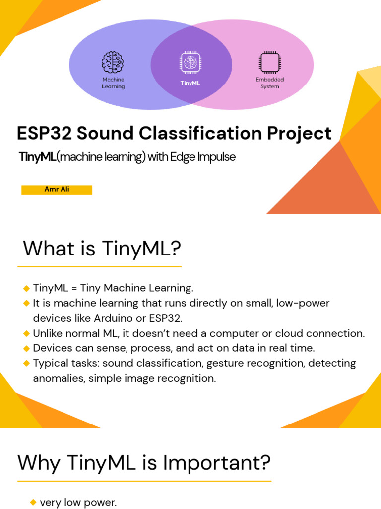 ESP32 Sound Classification with TinyML | PDF | Machine Learning ...