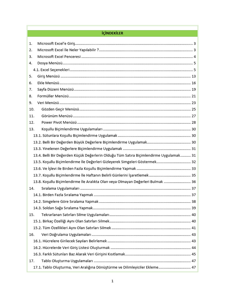 Microsoft Excel | PDF