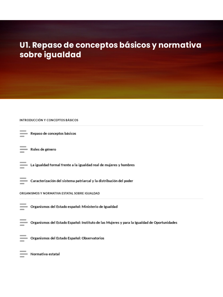 Conceptos Clave sobre Igualdad de Género | PDF | Igualdad de género ...