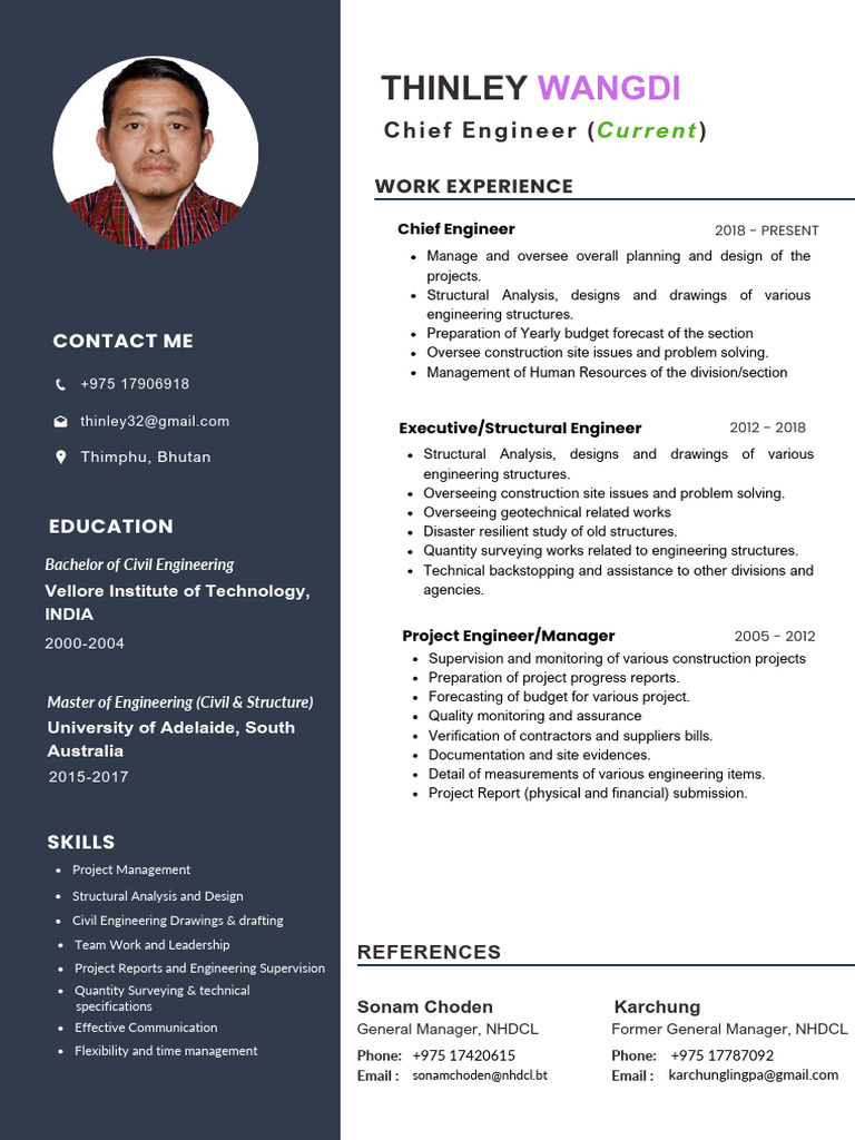 Civil Engineering Professional Profile | PDF | Engineering