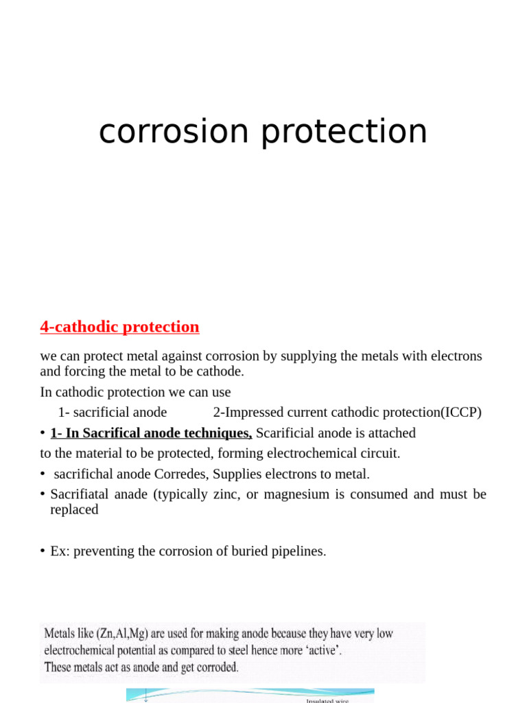 Corrosion Protection Techniques Explained | PDF | Corrosion | Anode