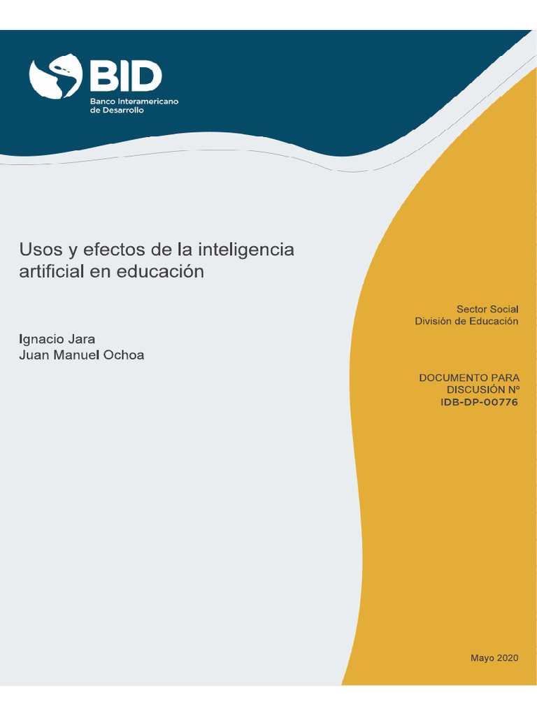 Usos y Efectos de La Inteligencia Artificial en Educación | PDF