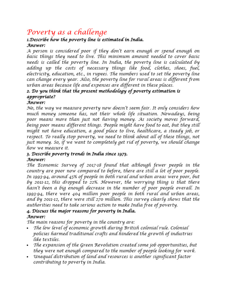 Understanding Poverty in India | PDF | Poverty | Poverty & Homelessness