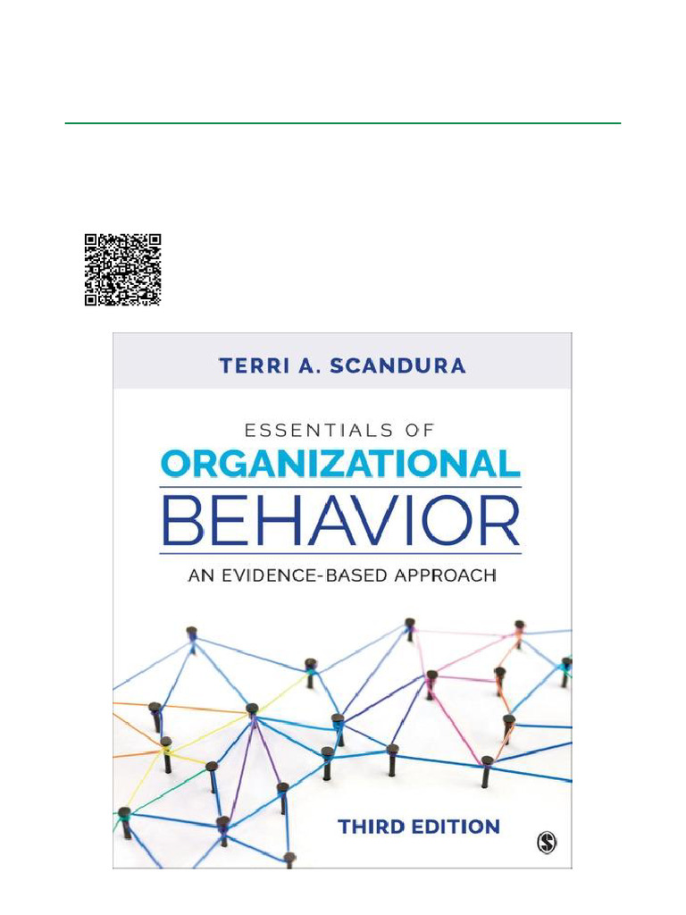 Essentials of Organizational Behavior Book | PDF | Leadership