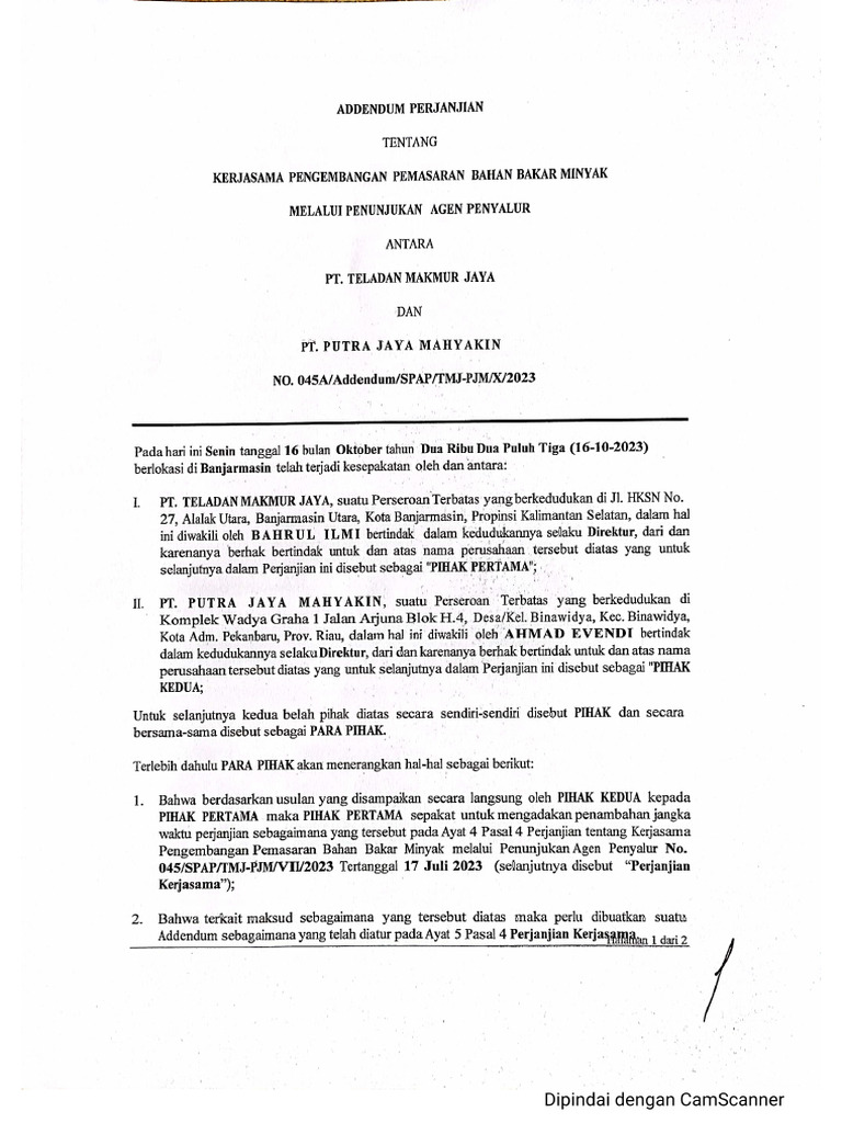 Pks Add TMJ-PJM 2023 | PDF
