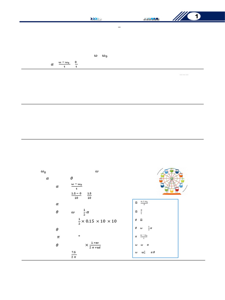 Angular Acceleration and Velocity in Physics | PDF | Acceleration ...