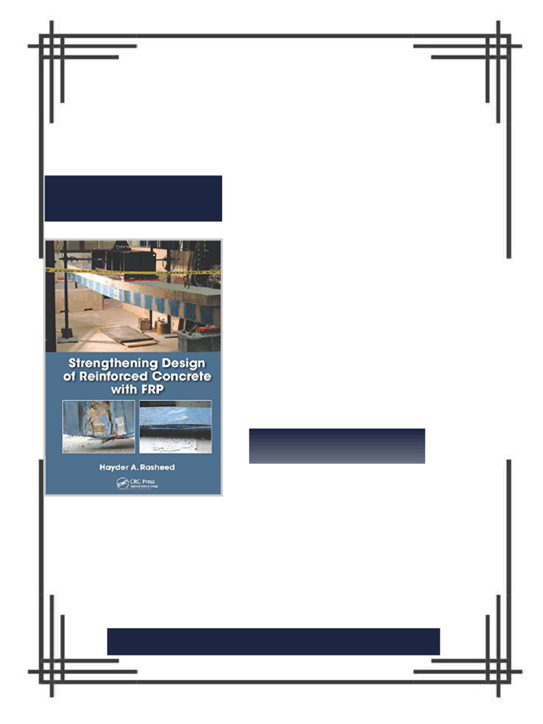 Strengthening Design of Reinforced Concrete With FRP 1st Edition Hayder ...