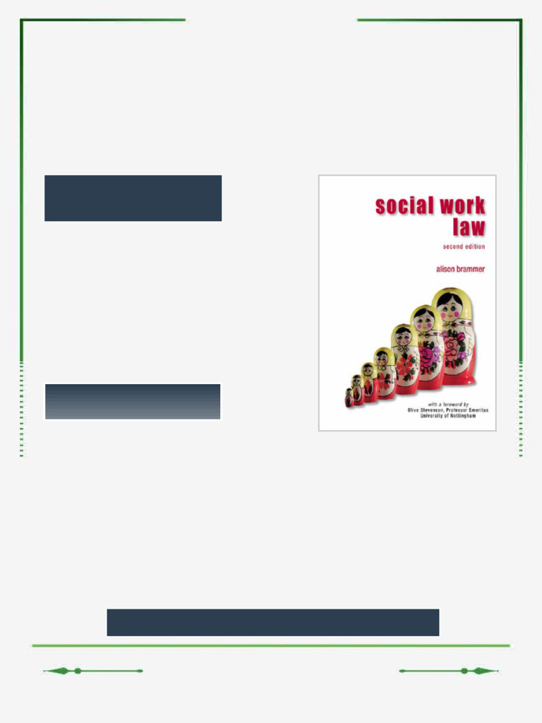 Social Work Law 2nd Edition Alison Brammer Ebook Simplified Edition ...