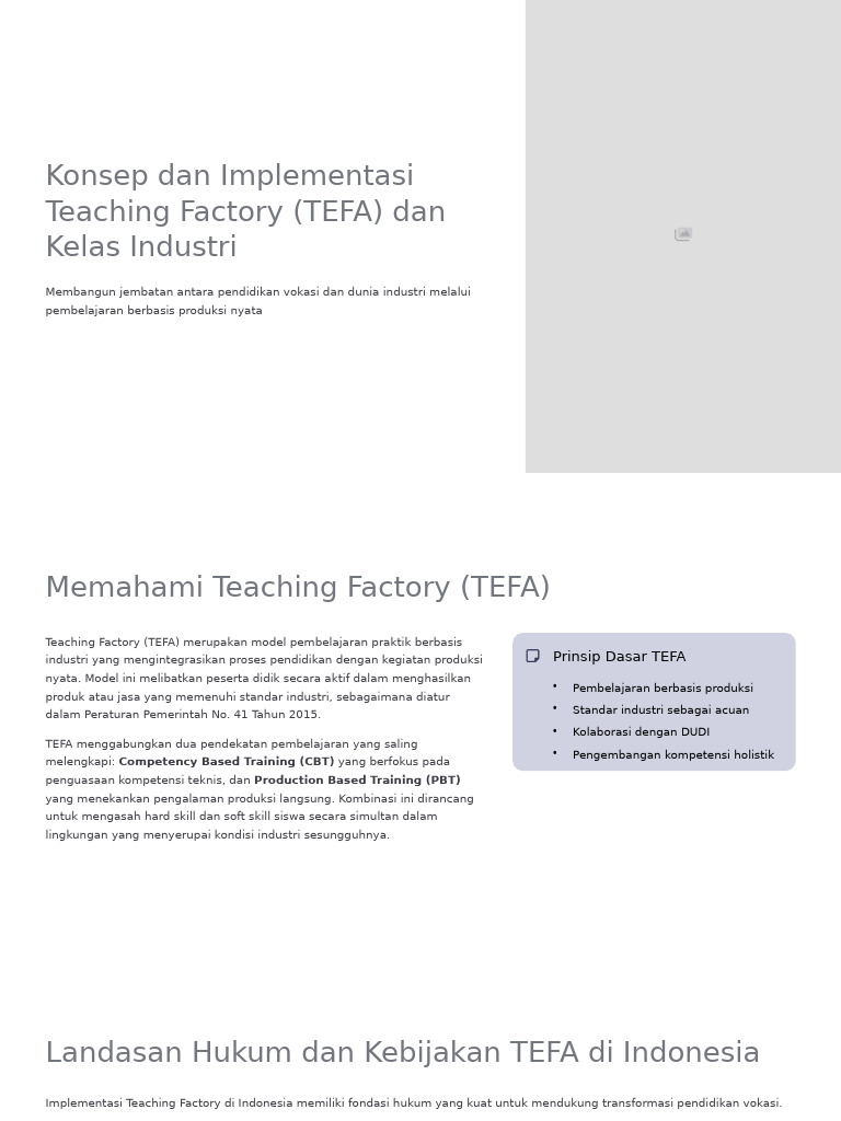 Implementasi Teaching Factory di SMK | PDF