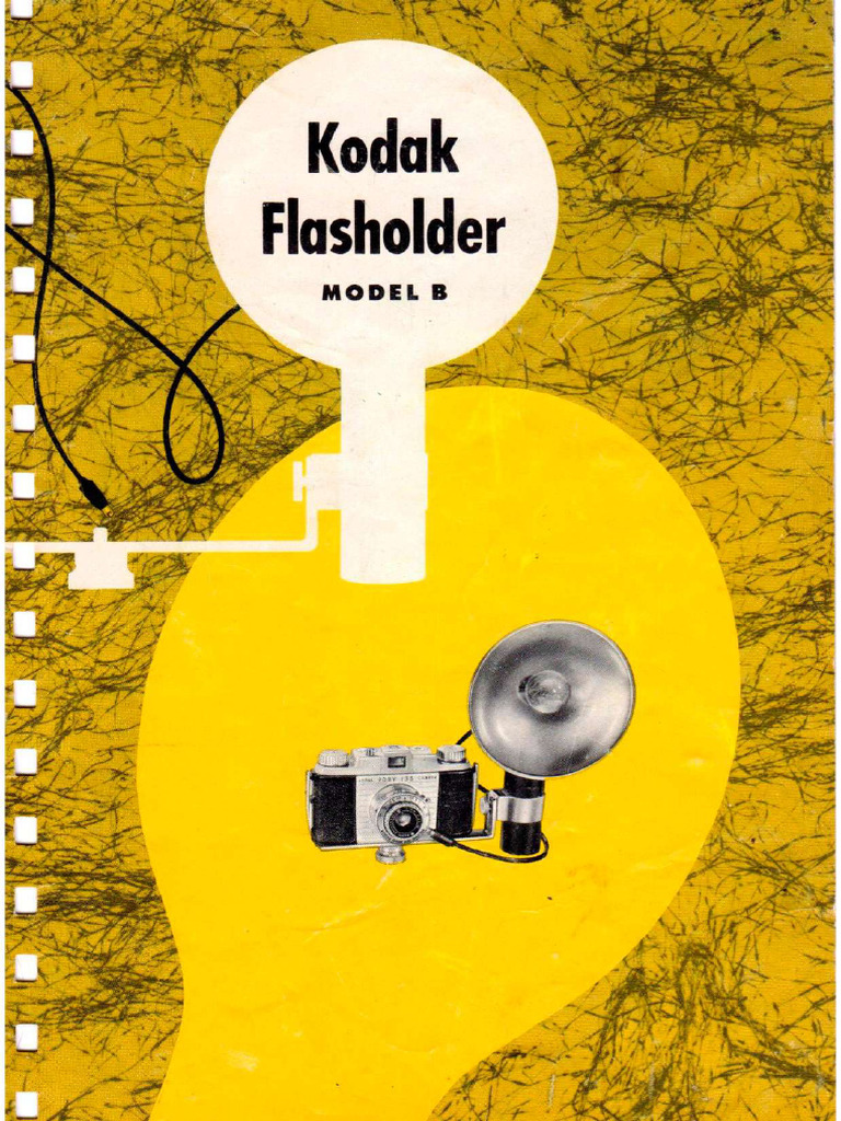 Kodak Flasholder Model B Guide | PDF | Flash (Photography) | Shutter ...
