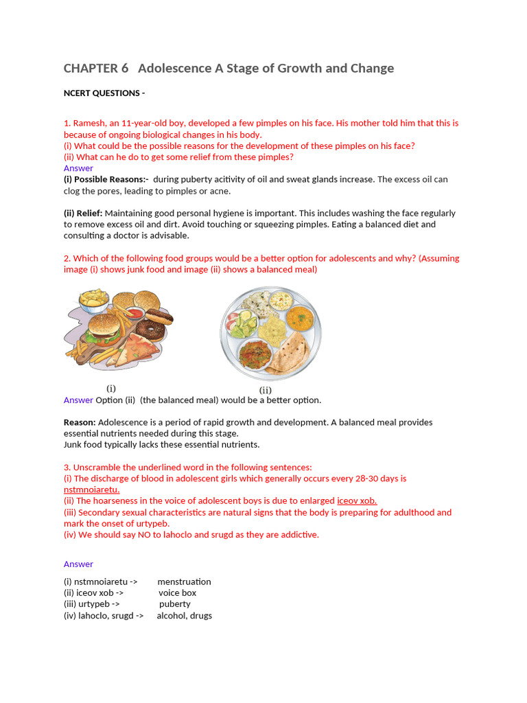 Understanding Adolescent Growth and Changes | PDF | Adolescence | Puberty
