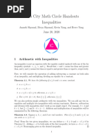 109 Inequalities for Mathematical Competitions | PDF | Square Root