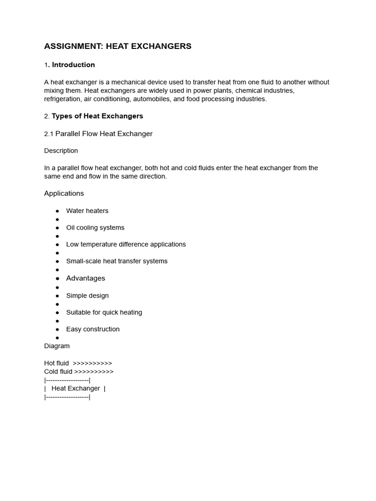 Types and Applications of Heat Exchangers | PDF | Heat Exchanger ...