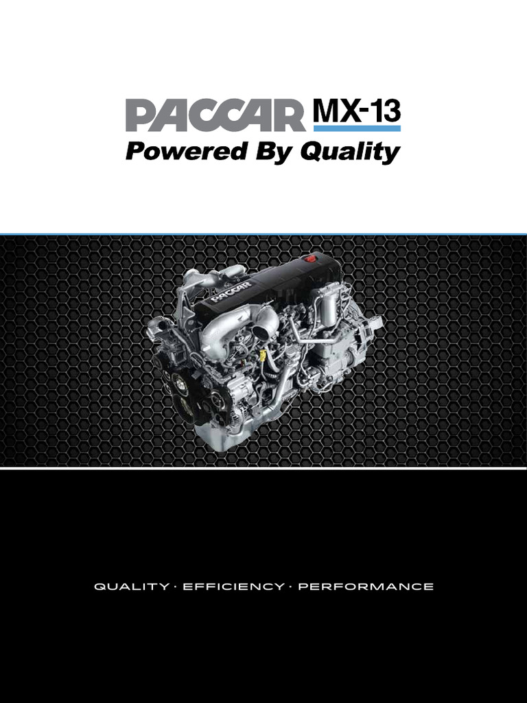 PACCAR MX-13 Engine Overview | PDF | Engines | Fuel Injection