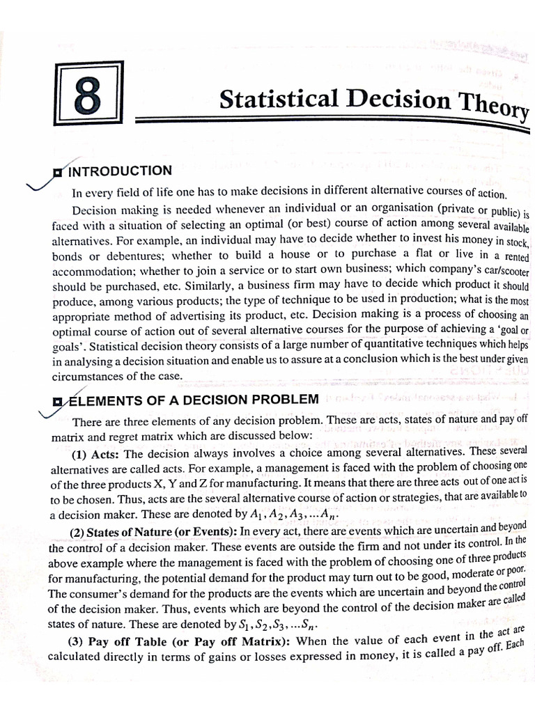Statistical Decision Theory PDF | PDF